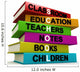 Colored School Books Wall Decal