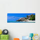 Seychelles beach panorama Wall Mural