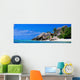 Seychelles beach panorama Wall Mural