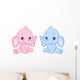 Baby elephants Wall Decal