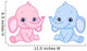 Baby elephants Wall Decal