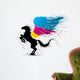 CMYK pegasus Wall Decal
