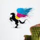 CMYK pegasus Wall Decal