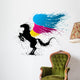 CMYK pegasus Wall Decal