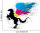 CMYK pegasus Wall Decal