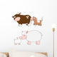 Sheep Cow Farm Wall Stickers