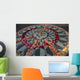 Imagine Monument With Flowers in Peace Sign Wall Mural