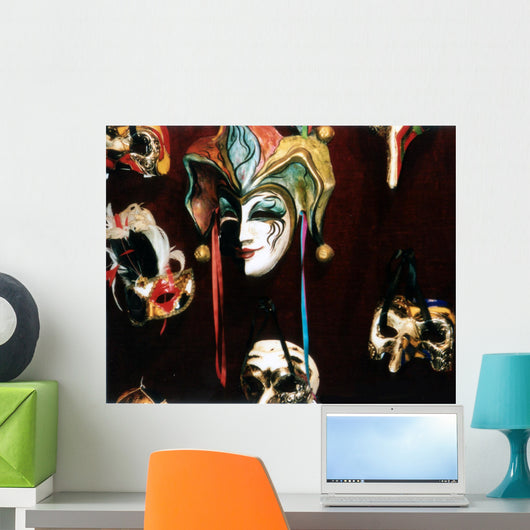 venetian masks Wall Mural