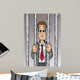 Cartoon Man Arrested and Wall Mural