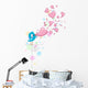 Lovebird Bubbles Wall Decal