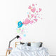 Lovebird Bubbles Wall Decal