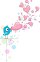 Lovebird Bubbles Wall Decal