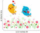 Lovebirds Playing in a Garden Wall Mural