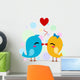 Lovebirds Kissing