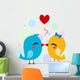 Lovebirds Kissing