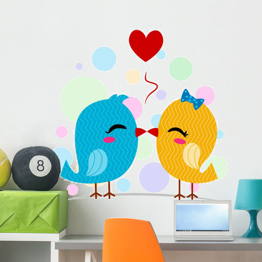 Lovebirds Kissing
