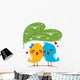 Lovebirds Sheltering from Rain