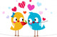 Lovebird Giving Another Lovebird