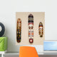 African Masks Wall Wall Mural