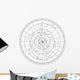 sky map with stars and constellations vector Wall Decal