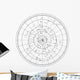 sky map with stars and constellations vector Wall Decal