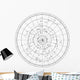 sky map with stars and constellations vector Wall Decal