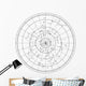 sky map with stars and constellations vector Wall Decal