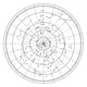 sky map with stars and constellations vector Wall Decal