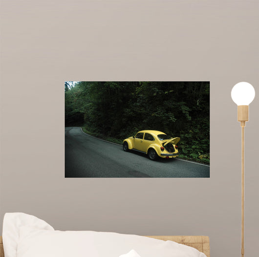 Yellow Vw Beetle 1302 Wall Decal