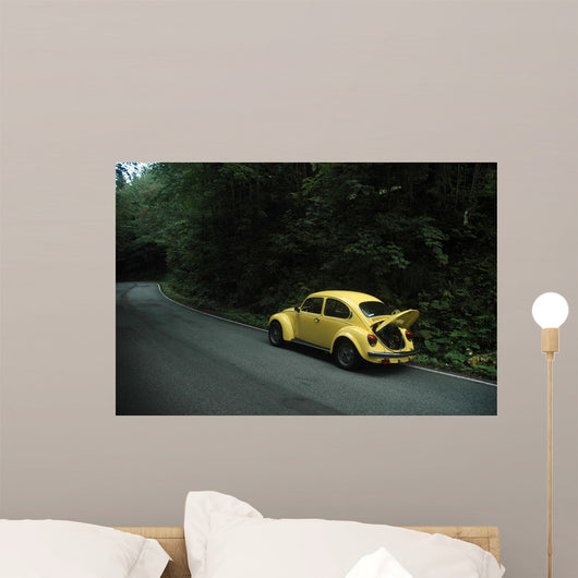 Yellow Vw Beetle 1302 Wall Decal