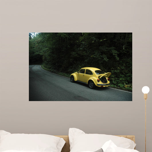 Yellow Vw Beetle 1302 Wall Decal