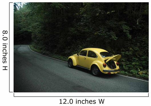 Yellow Vw Beetle 1302 Wall Decal