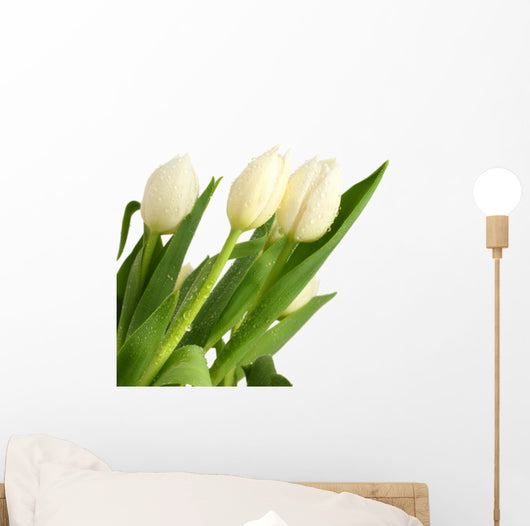 White Tulip Flower Wall Decal