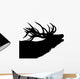 Stag Silhouette Calling Wall Decal