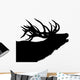 Stag Silhouette Calling Wall Decal
