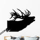 Stag Silhouette Calling Wall Decal
