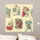 Fairy Tale Toile Wall Decal Design 1