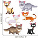 Cartoon Alley Cats Wall Decal