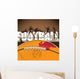 Football with Designed Artwork