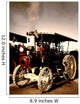 Old Steam Engine Tractor Wall Mural