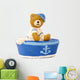 baby bear card Wall Decal