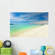 Tropical Beach under Blue Wall Mural