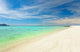 Tropical Beach under Blue Wall Mural