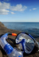 Diving mask and snorkel, Lanzarote Wall Mural