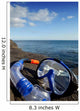 Diving mask and snorkel, Lanzarote Wall Mural