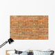 Weathered Red Brick Wall Wall Decal