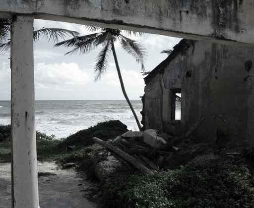 Tsunami Ruins Wall Decal