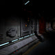 Image Dark Corridor Bord Wall Mural