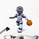 Robot Playing Basketball Wall Decal
