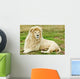 Male White Lion Wall Mural